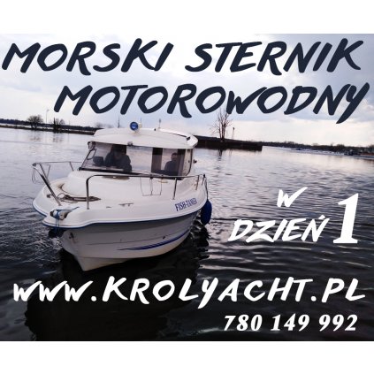 Kurs, patent Morski Sternik Motorowodny z egzaminem w 1 dzień Warszawa/ Nieporęt
